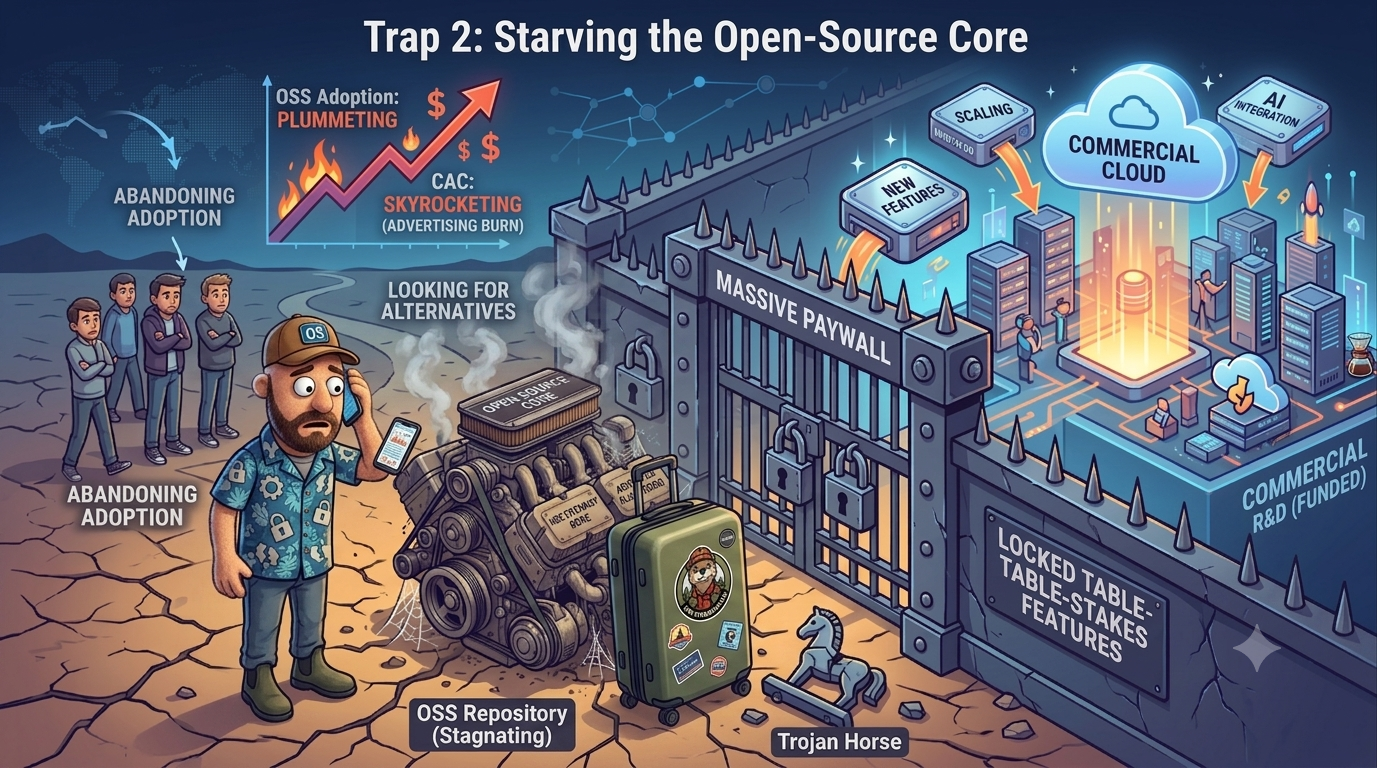 Trap 2: Starving the Open-Source Core